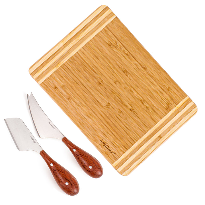 3PC Cheese Board Kit - Rectangle Board