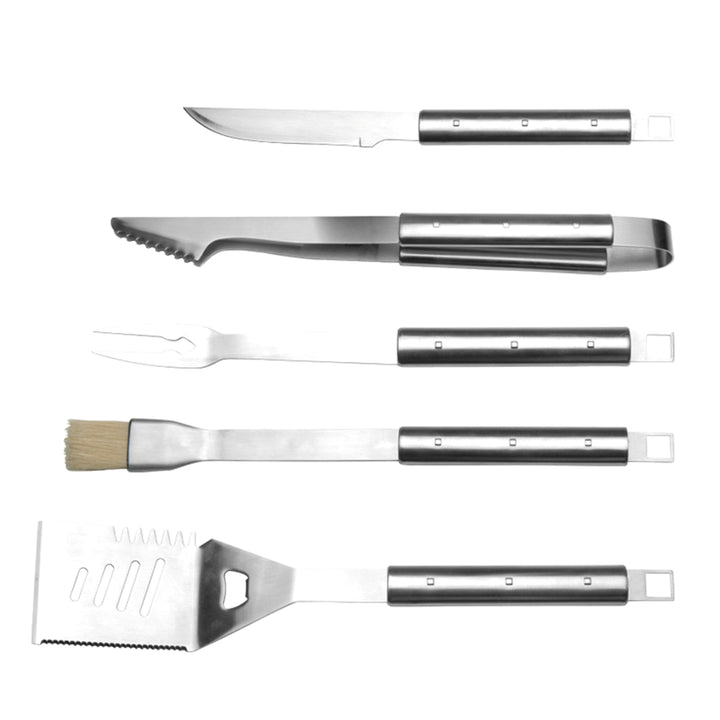 6PC Stainless Steel BBQ Set - Carrying Case