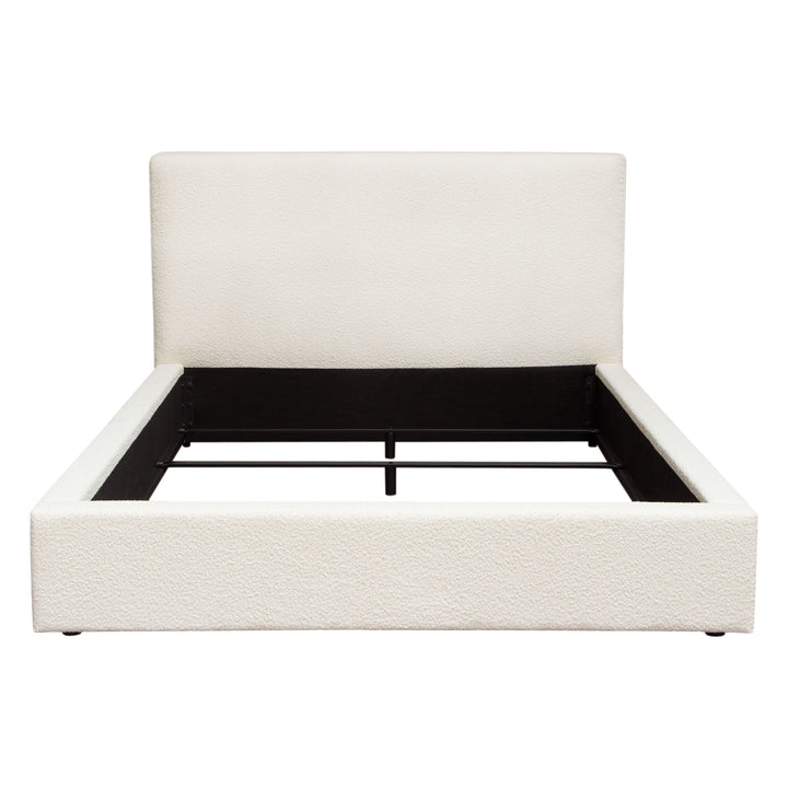 Cove Low Profile Bed - Ivory Boucle