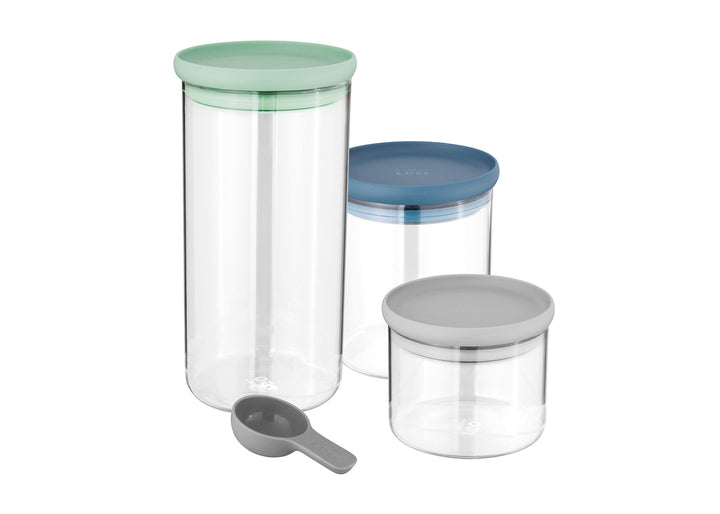 Glass 3PC Container Set