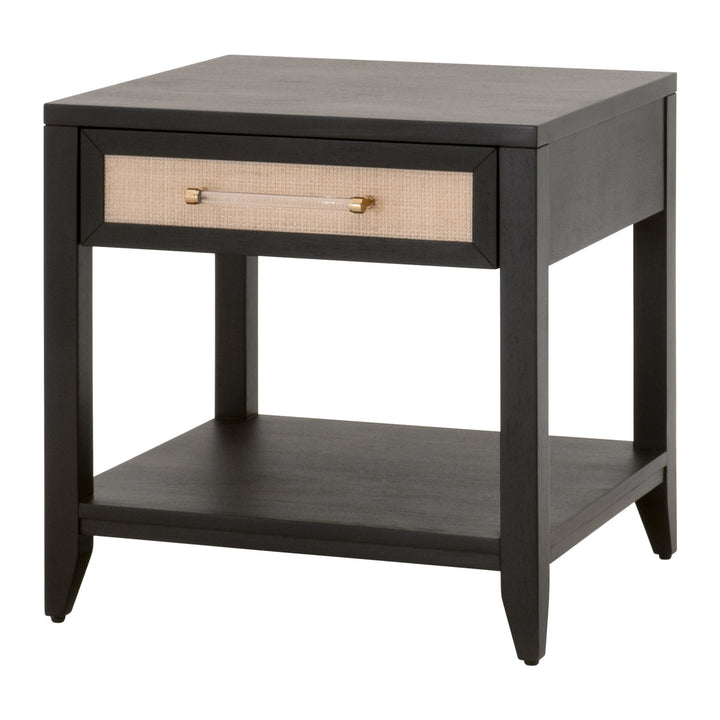 Wynwood 1-Drawer Side Table - Black