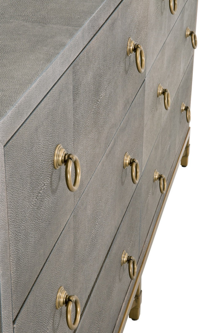 Lombard 6-Drawer Double Dresser - Gray
