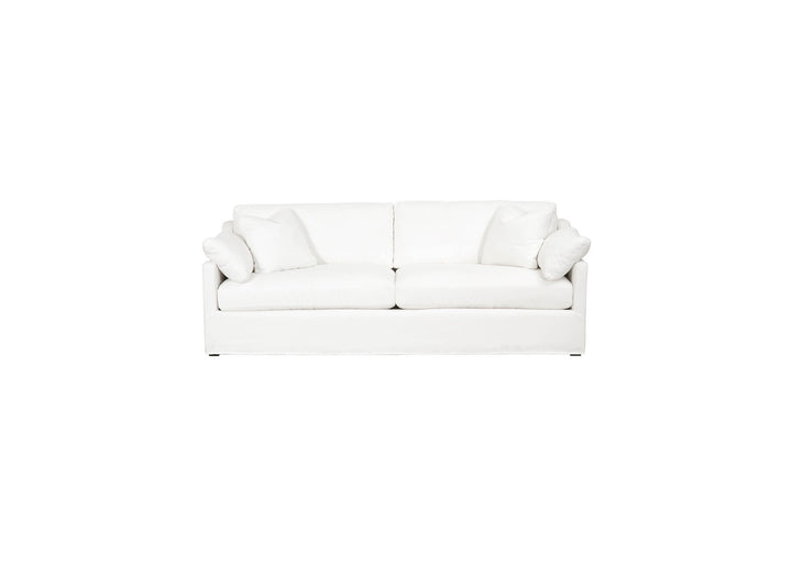 Ines 95" Slope Arm Slipcover Sofa - Pearl