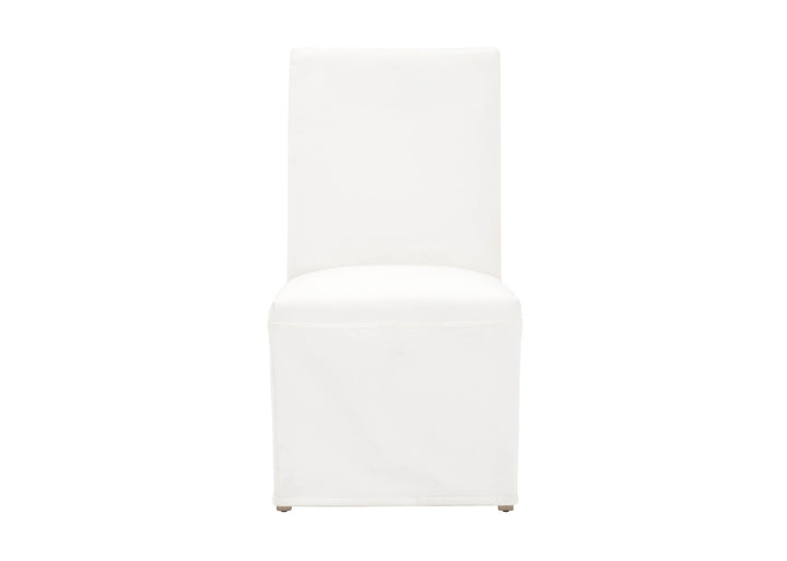 Nina Slipcover Dining Chair Set - White