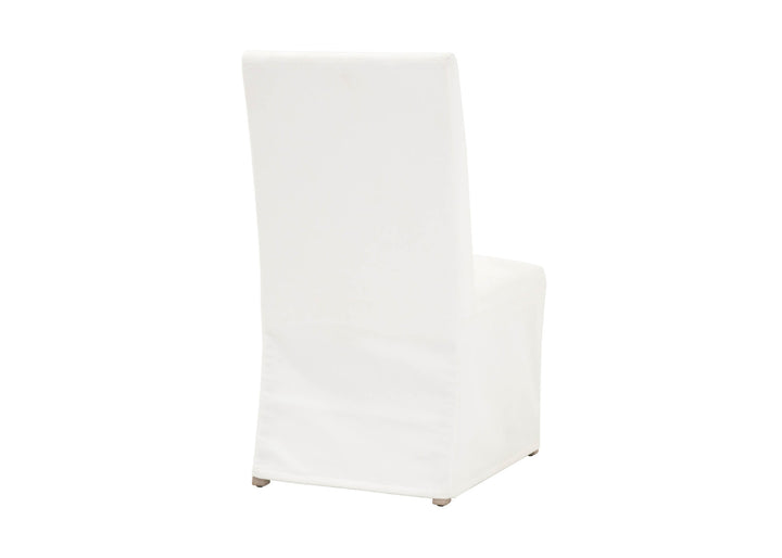 Nina Slipcover Dining Chair Set - White