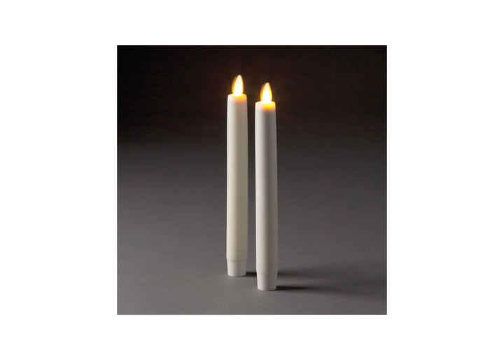 Moving Flame Indoor Tapers Set of 2 - 8.5"