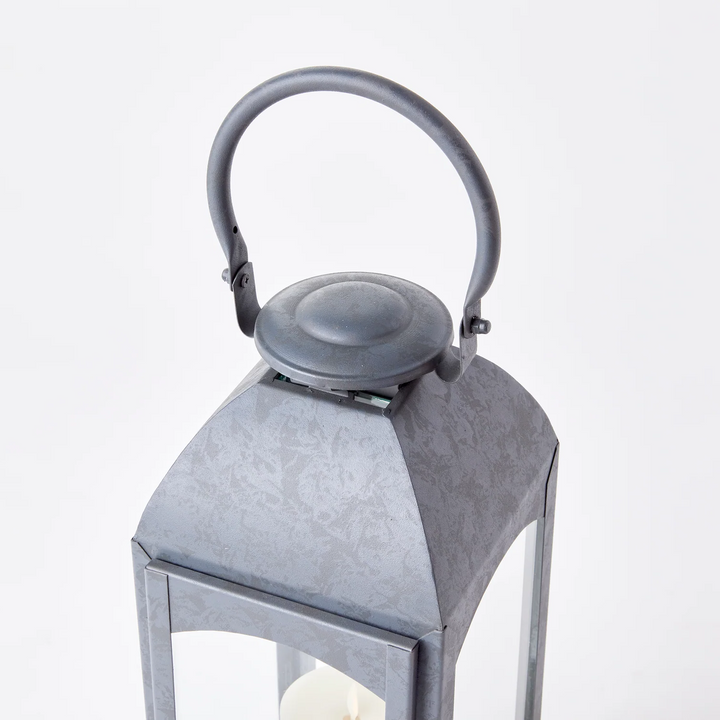 Lila Outdoor Lantern - Gray