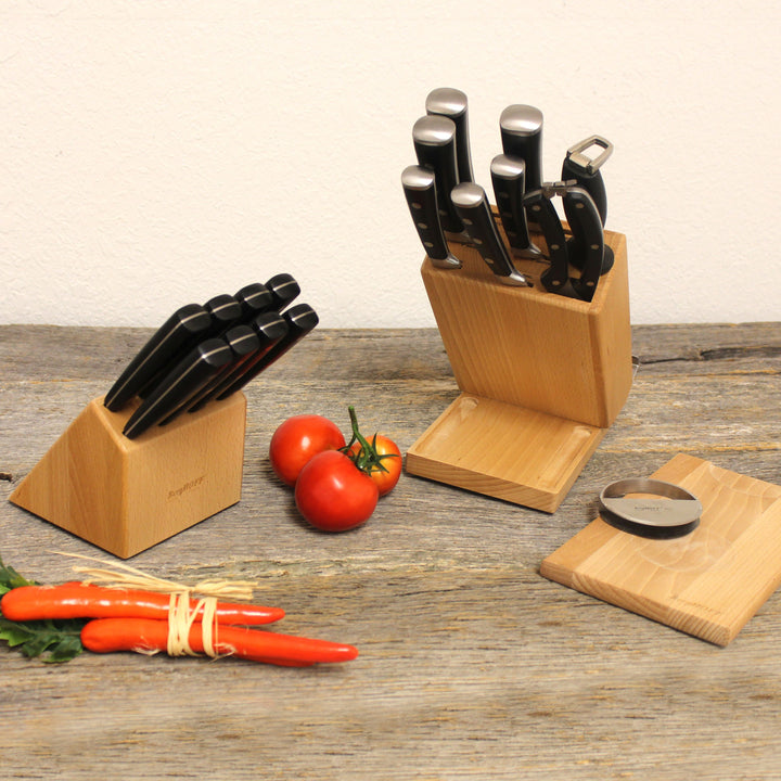 Smart Knife Set with Swivel Base, Cutting Board and Herb Cutter - 20pc
