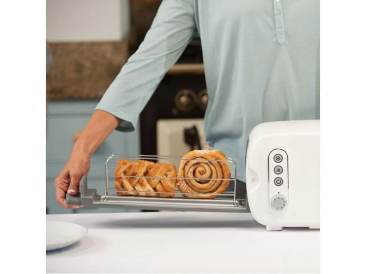 Side Loading Toaster with Silver Panel