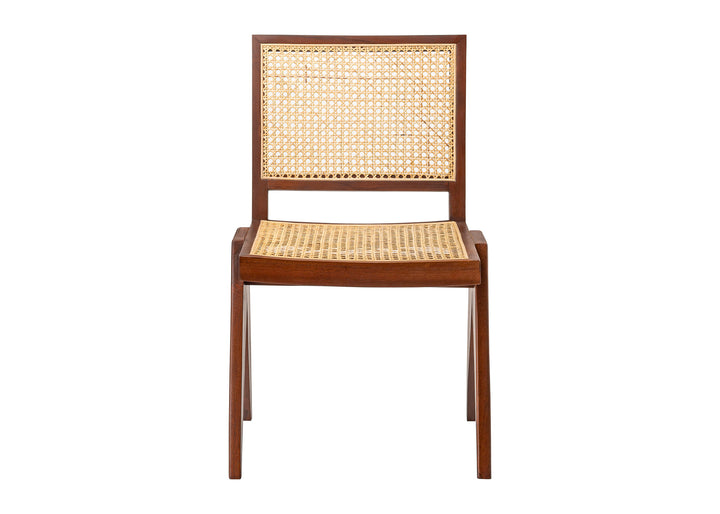 Duval Rattan Dining Chair w/o Arms - Brown - Set of 2