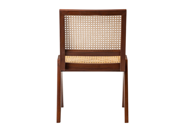 Duval Rattan Dining Chair w/o Arms - Brown - Set of 2
