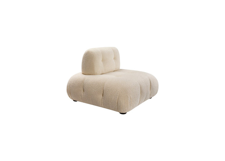 Deco Crème Bouclé Modular Accent Chair