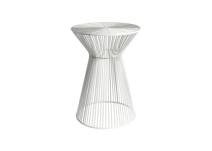 KH Outdoor Accent Table/Stool - White