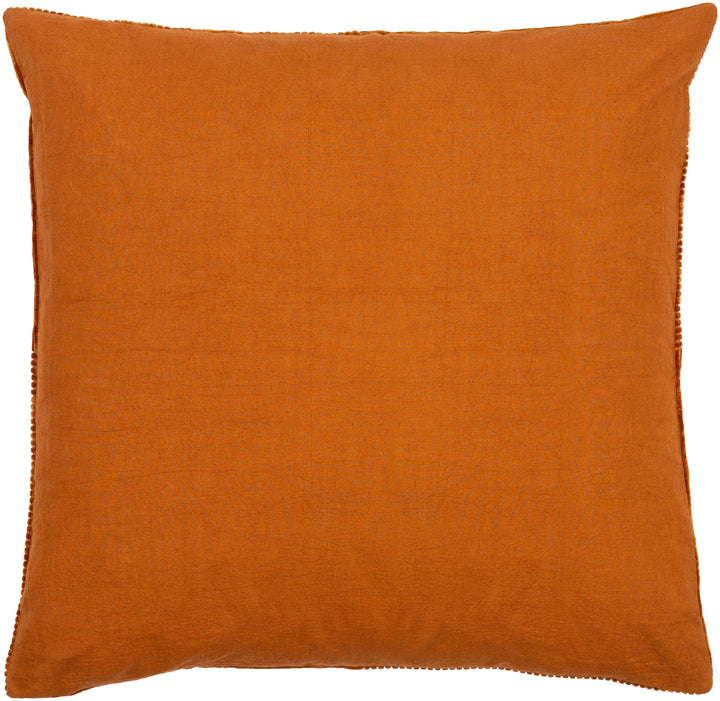 Athena Woven Pillow - Brick Red