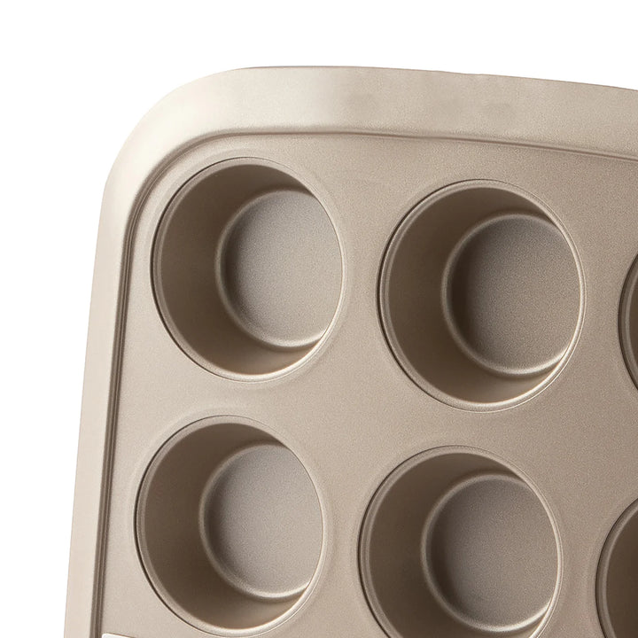 12 Cup Non-Stick Muffin Pan - Beige