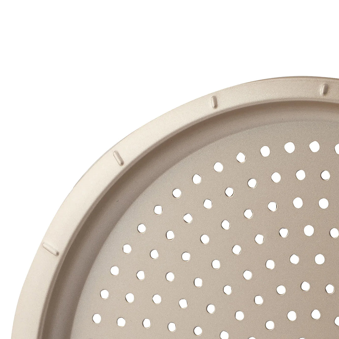 Non-Stick Perforated Pizza Pan - Beige