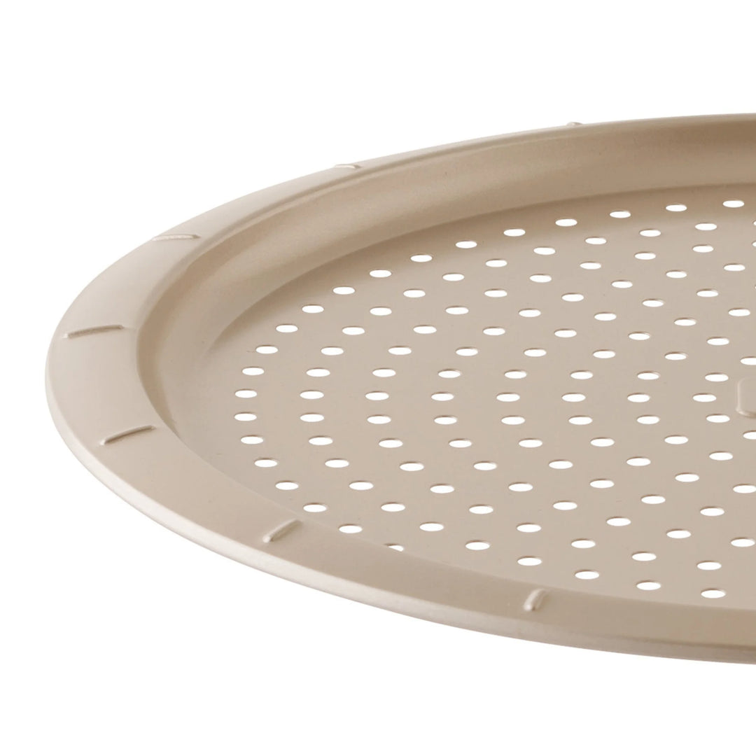 Non-Stick Perforated Pizza Pan - Beige