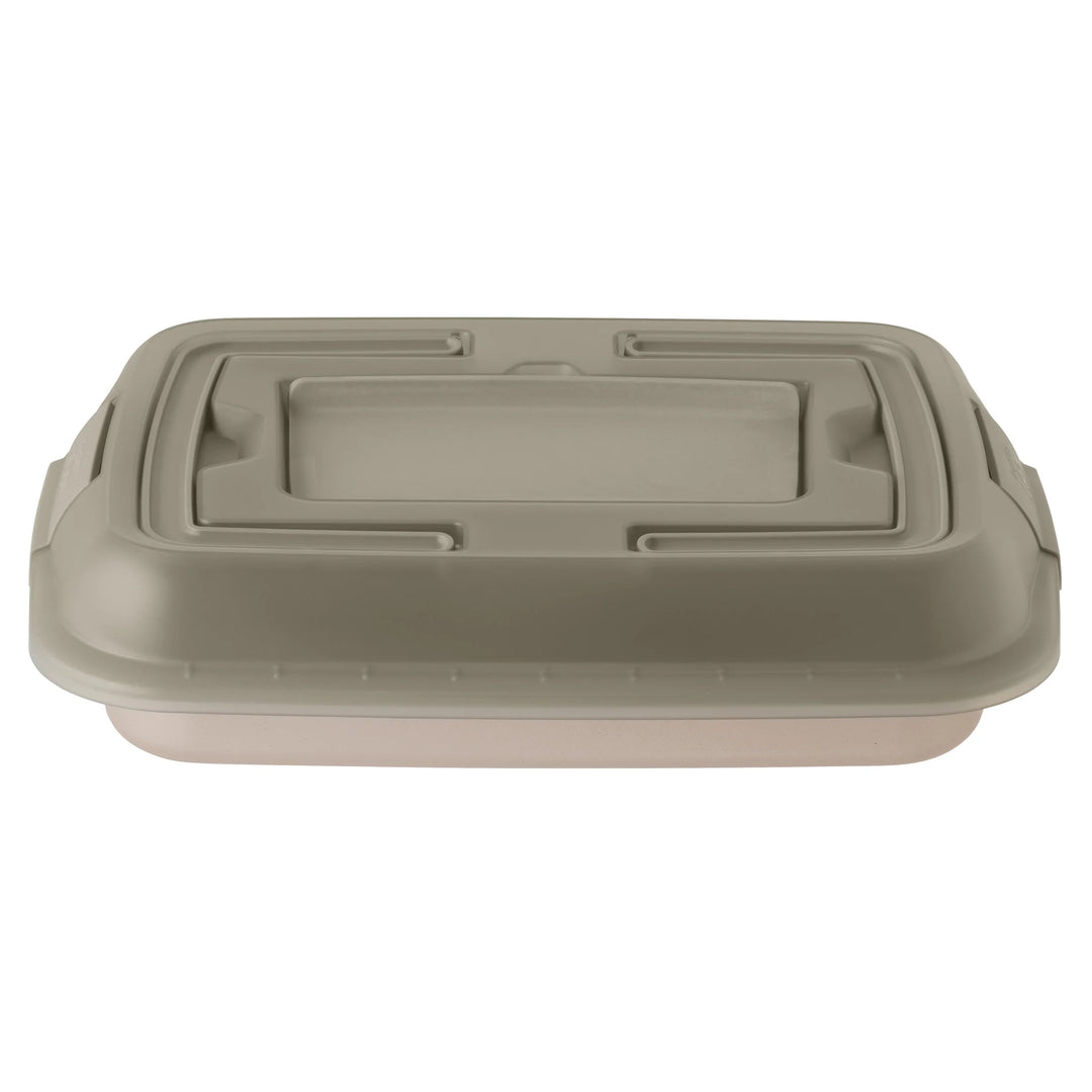 Non-Stick Cake Pan with Slicer - Beige