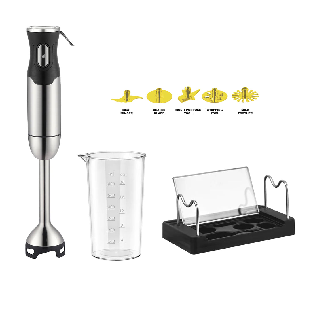 Hand Held Food Processor - 5 Blade Attachments