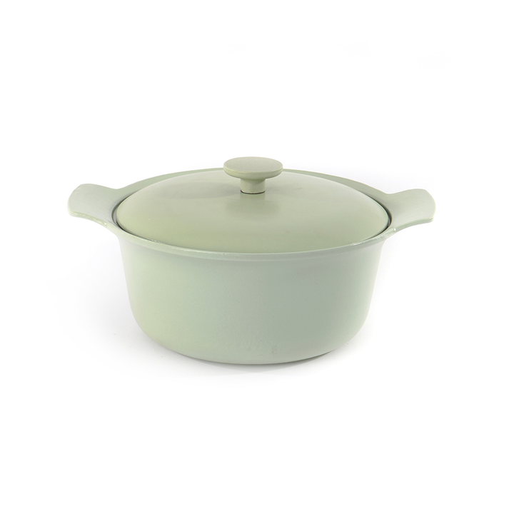 Cast Iron Covered Stockpot - Green
